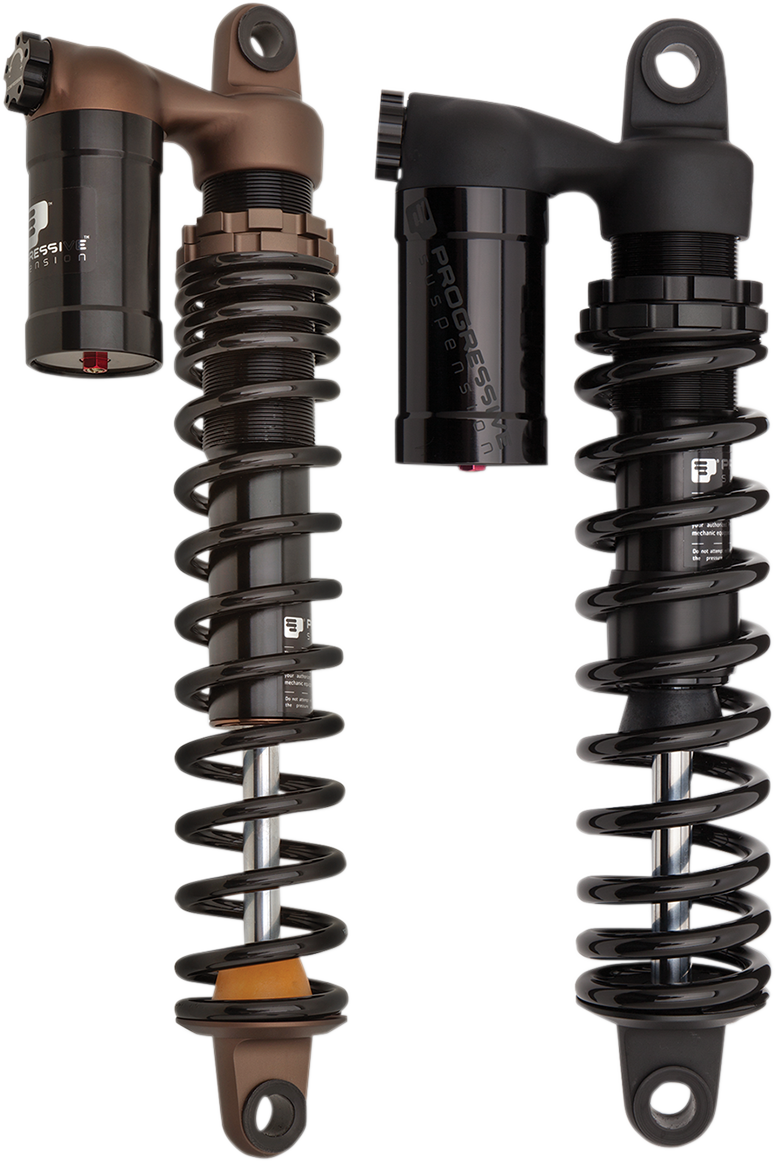 970 Series Piggyback Shocks - Gloss Black/Matte Black - 12.00"