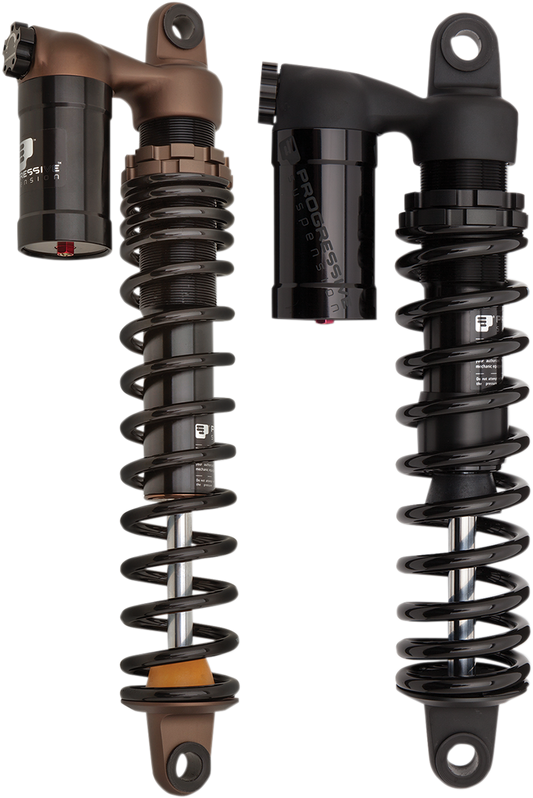 970 Series Piggyback Shocks - Gloss Black/Matte Black - 12.00"