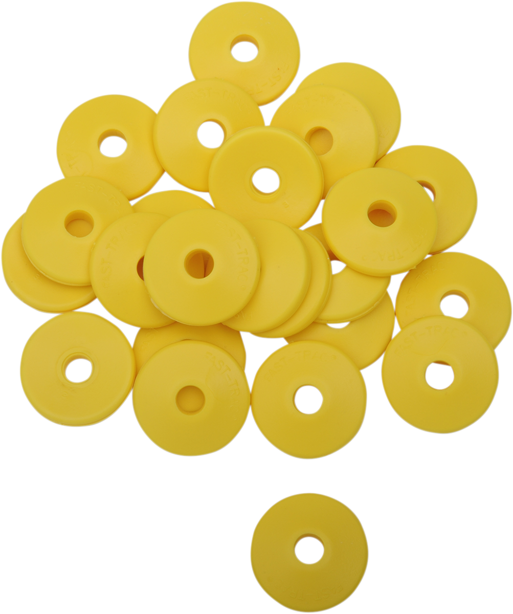Backer Plates - Yellow - Round - 96 Pack