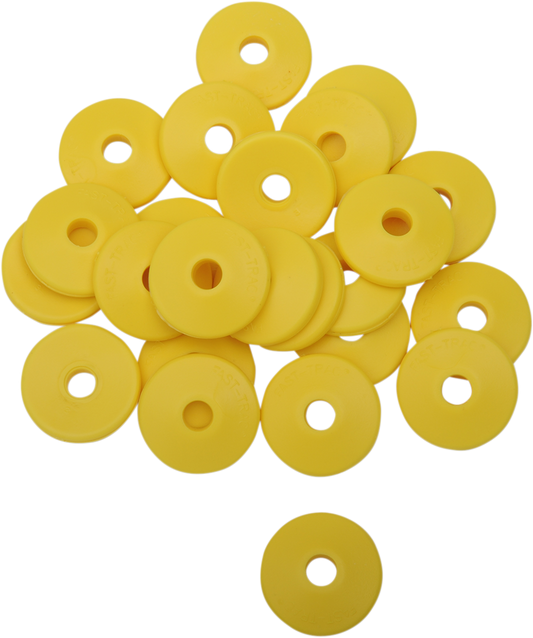Backer Plates - Yellow - Round - 96 Pack