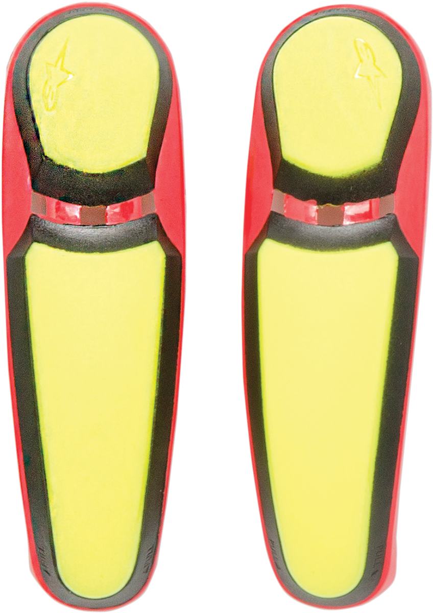 Toe Sliders - Yellow/Red