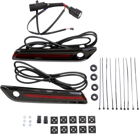 Hinge Cover - Red/Black