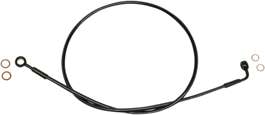 Brake Line - EZ Align - Stainless Steel - Black