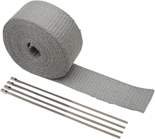 Exhaust Wrap Kit - Silver - 2x25