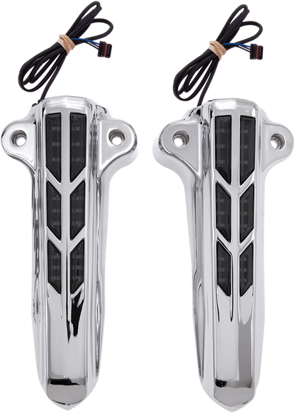 Cubierta de barra de suspension CIRO Forkini - Cromo - Con LED