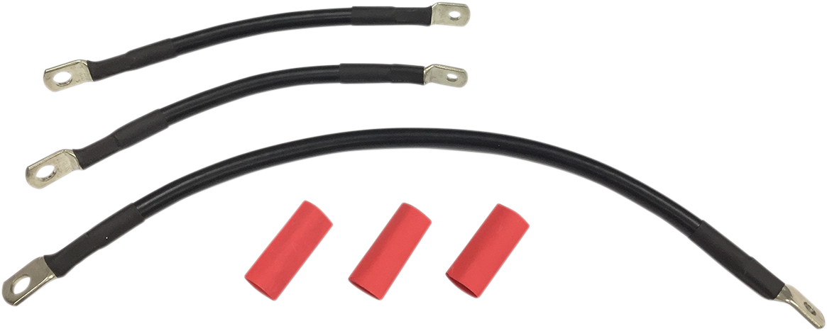 Black Battery Cable Set - '91-'93 Dyna