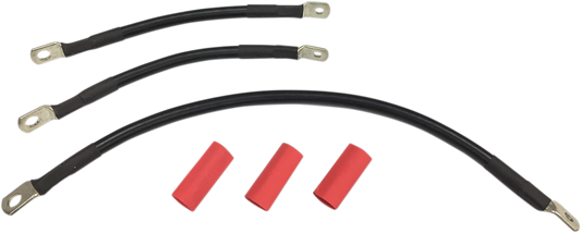 Black Battery Cable Set - '91-'93 Dyna