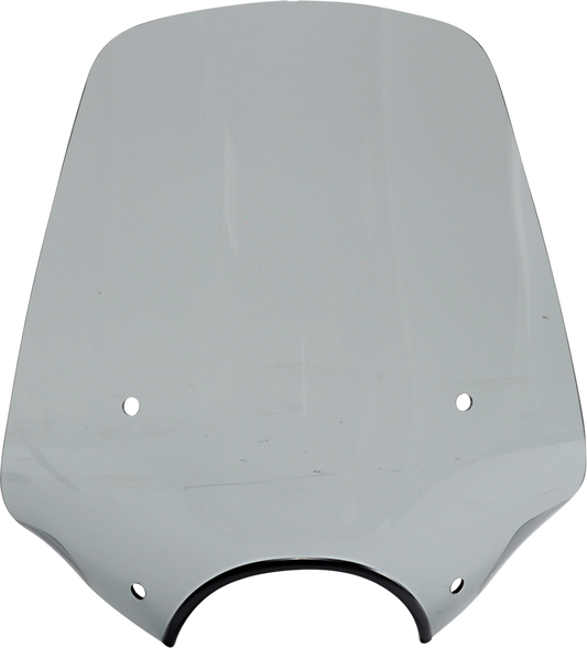 Big Shot Windshield - 9" Headlight Cut out - Black Smoke