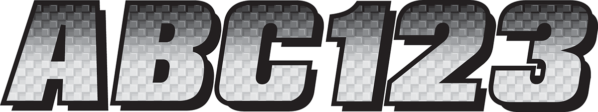 I.D. Sticker Kit - 300 Series - Silver Gradation