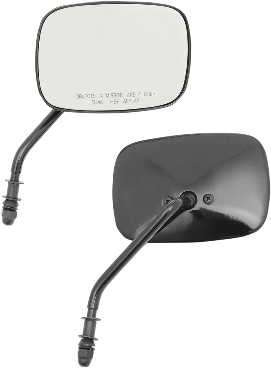 Rectangle Mirrors - Short -Black