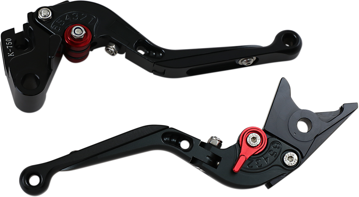 Black MGP Lever Set for Kawasaki