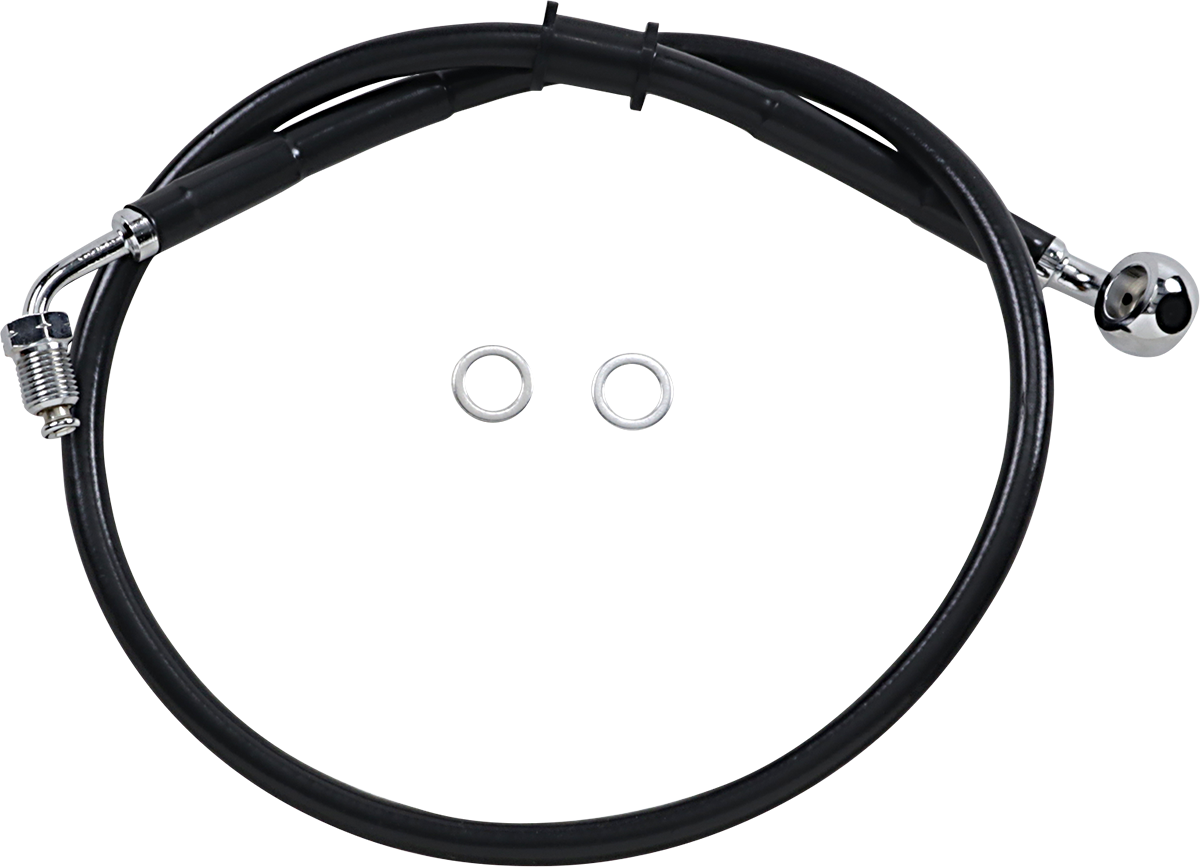 Brake Line - +4" - Black - '18-'20 Softail