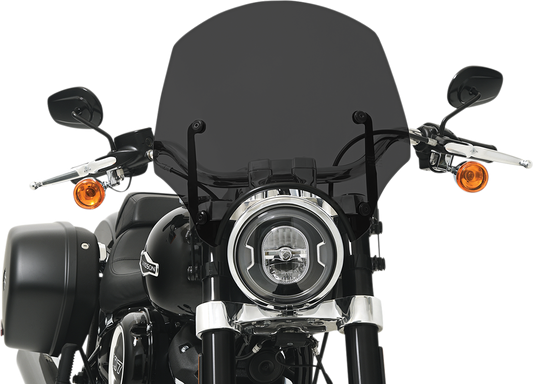 El Paso Windshield - 15" - 9" Headlight Cutout - Dark Black Smoke