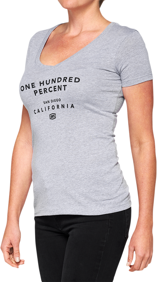 Women's Thorunn V-Neck T-Shirt - Gray - Medium