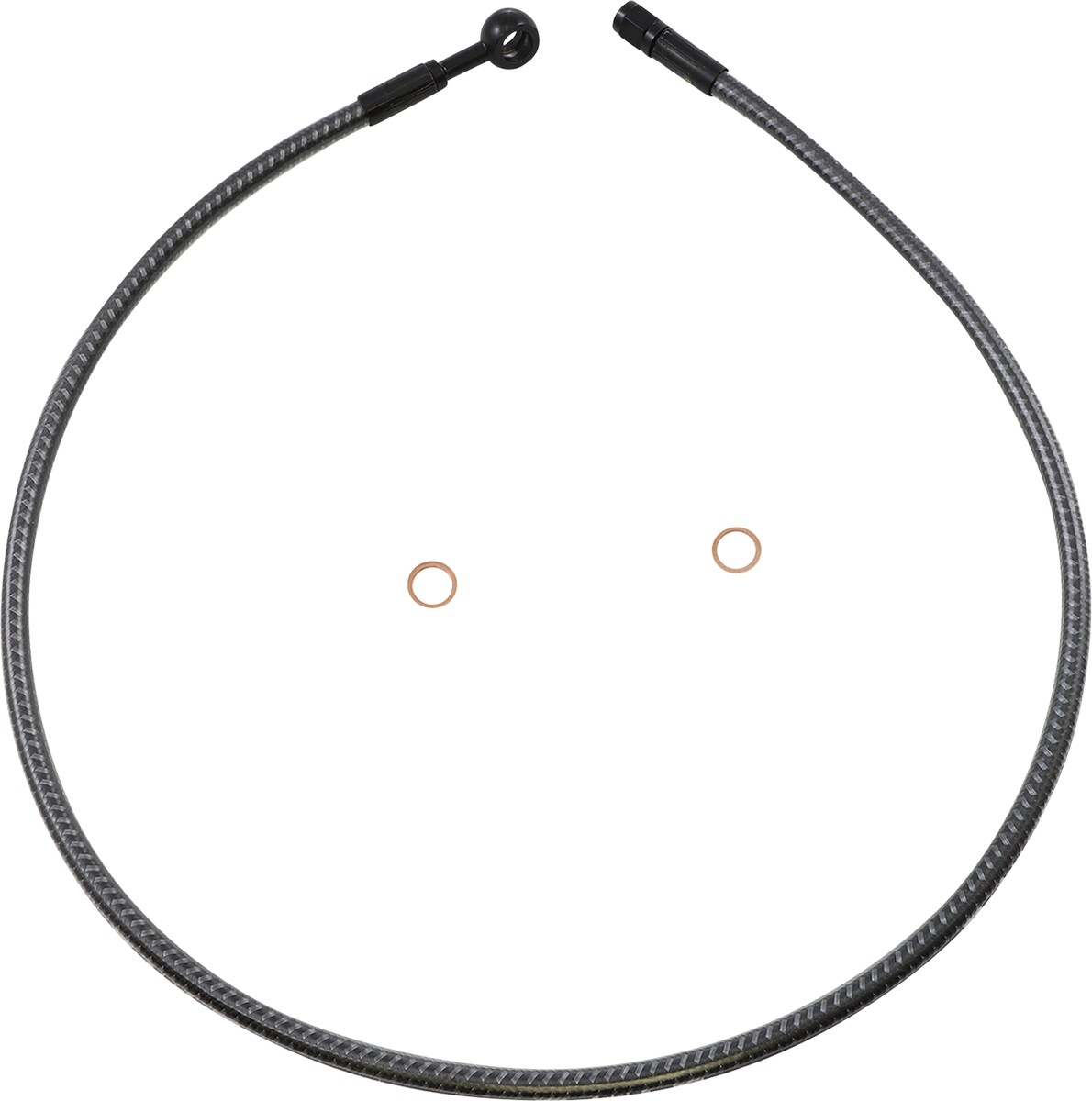 Brake Line - Front - 10 mm - 180° - 34" - KARBONFIBR