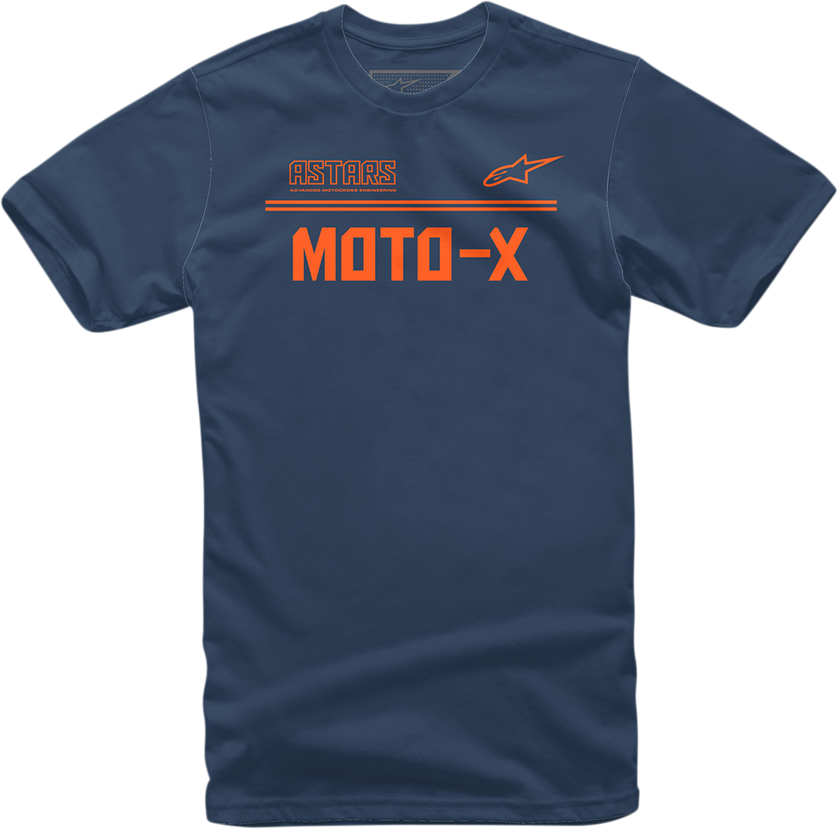 Moto X T-Shirt - Navy/Orange - Medium