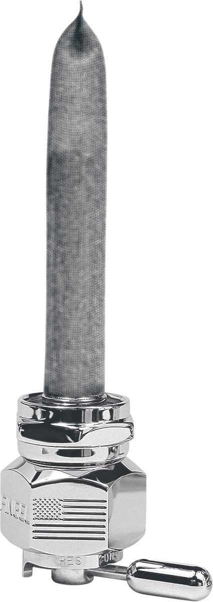 Hex Fuel Valve - Flag Chrome - 22mm