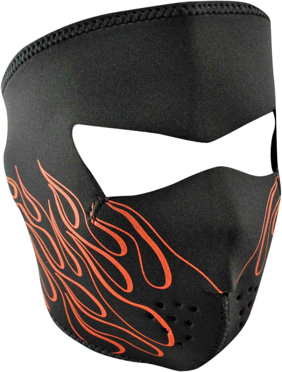 Full-Face Mask - Orange Flame