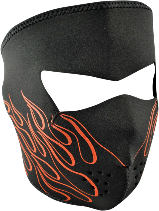 Full-Face Mask - Orange Flame