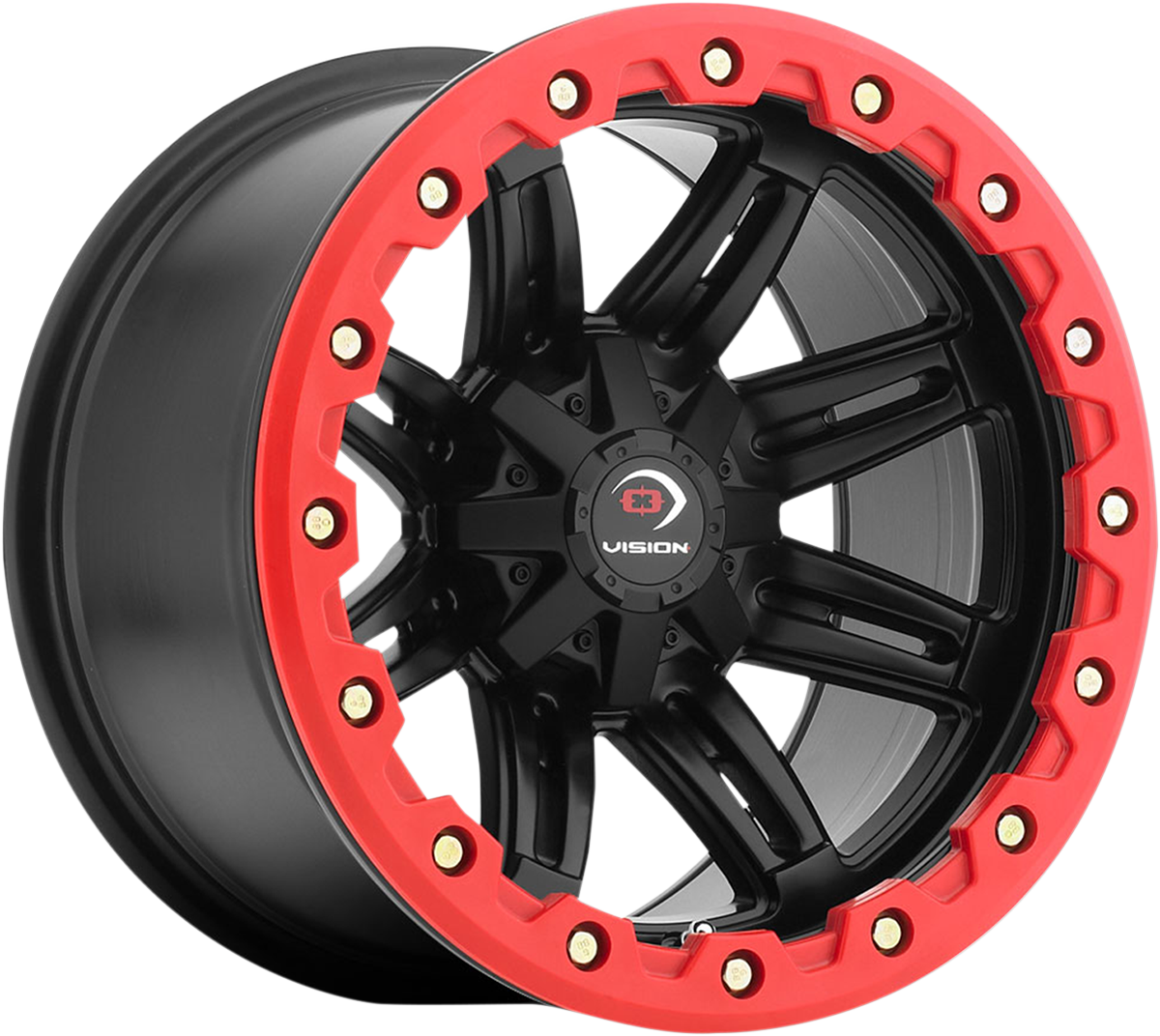 551 Wheel - Rear - 14x10 - 4/110 - 5+5 - Black/Red