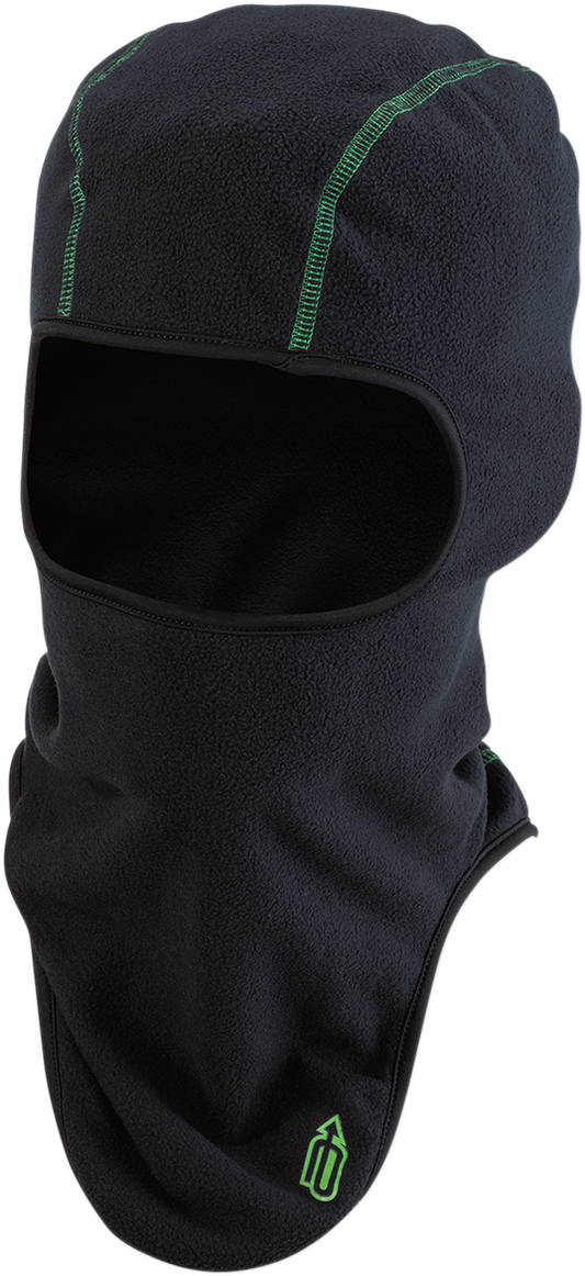Balaclava Fleece - Black/Green - Large/XL