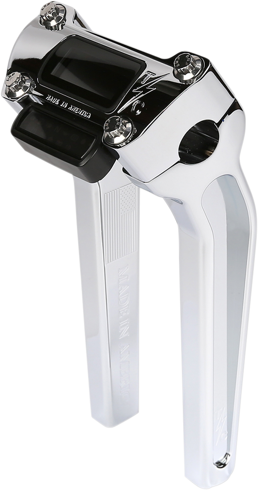 Barra de Manillar Cromo de 9-1/2" con Recorte para Manómetro