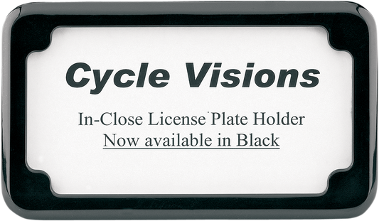 Beveled License Plate Frame - Black