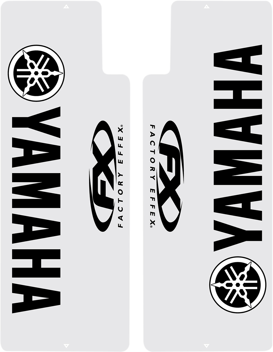 Fork Shield Decal - Yamaha - Blue