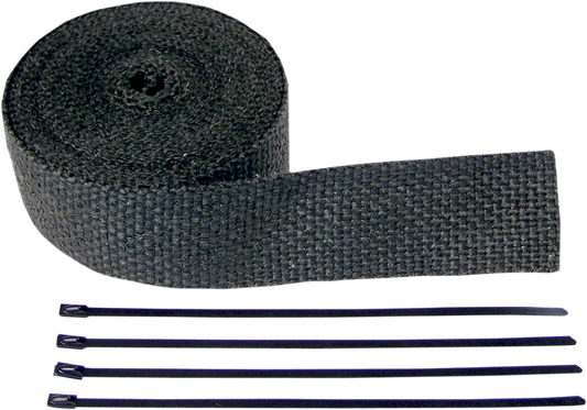 Exhaust Wrap Kit - Black - 2x25