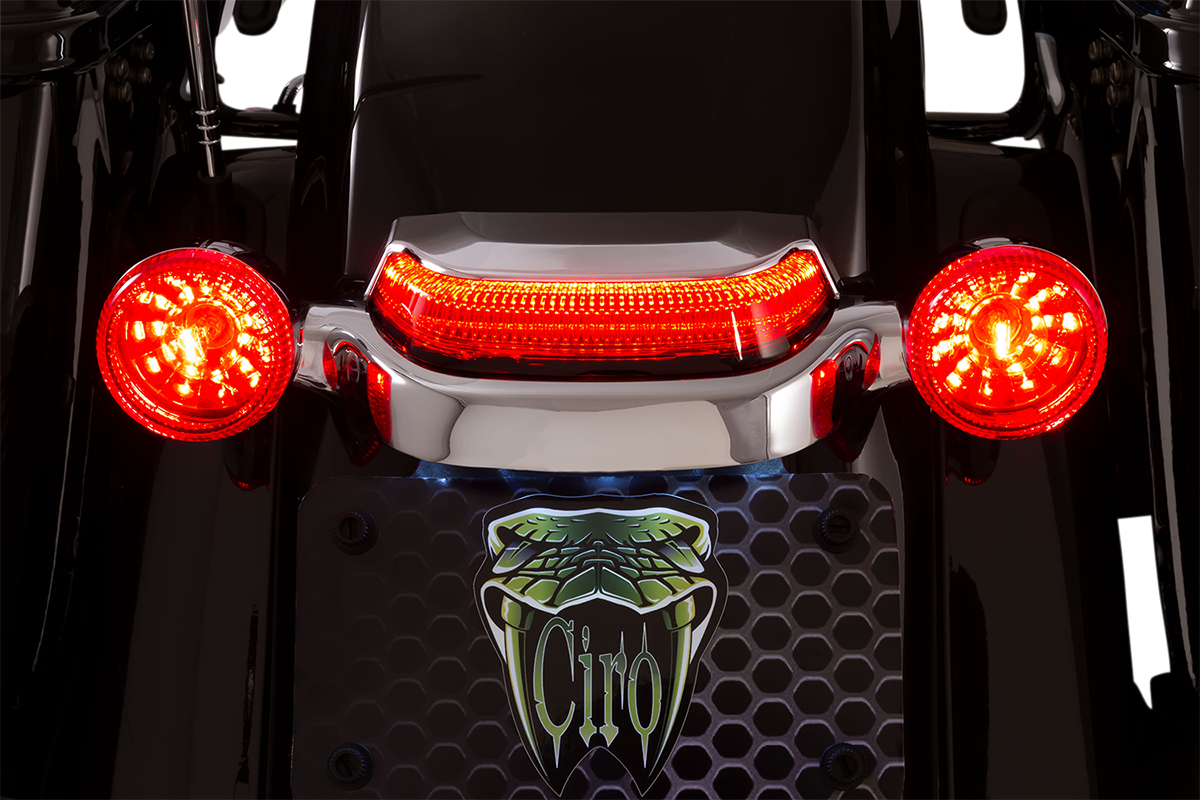 Taillight - Red - Chrome