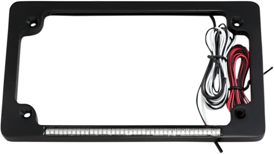 Dual License Plate Frame - Black