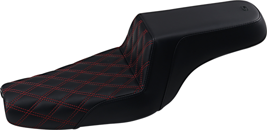 Asiento Saddlemen Step Up - Cosido Rojo