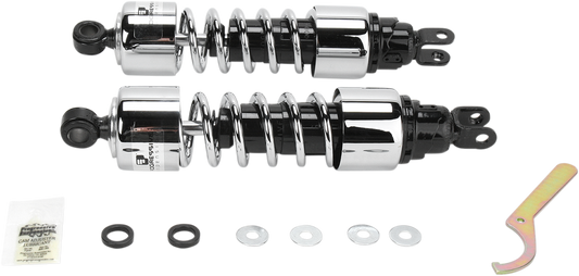 Shocks - 412 Cruiser Series - Chrome - 13" - Heavy Duty