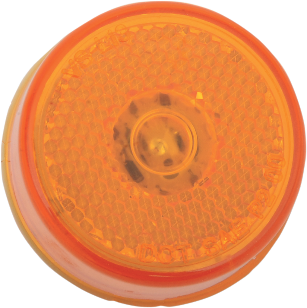 2" Round LED Light - Amber