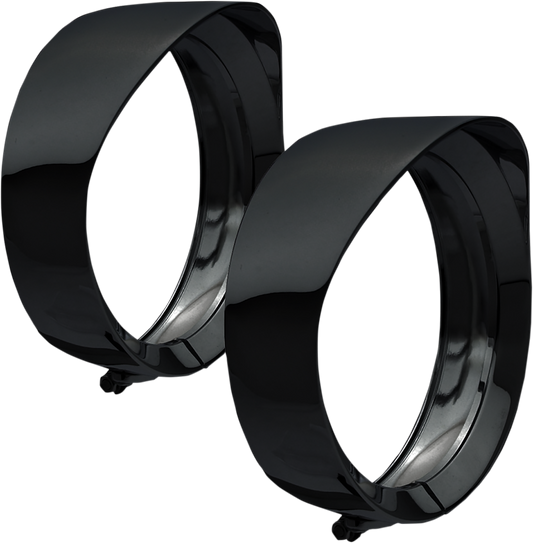 4.5" Trim Ring - Mariah - Black