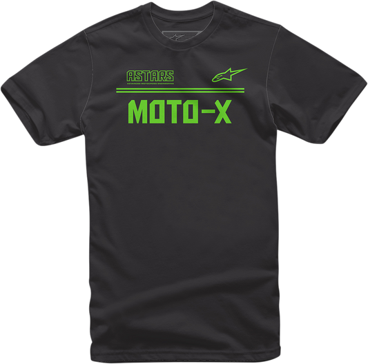 Moto X T-Shirt - Black/Green - Medium