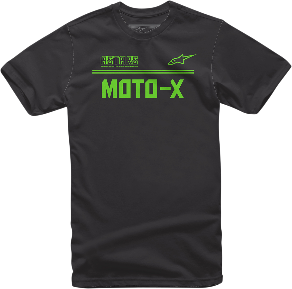 Moto X T-Shirt - Black/Green - Medium