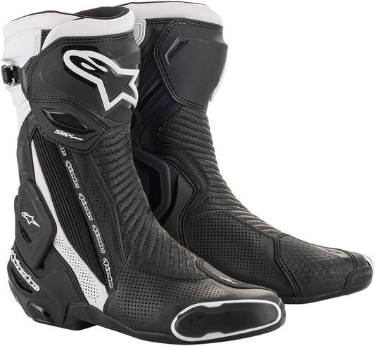 SMX+ Vented Boots - Black/White - US 5 / EU 38
