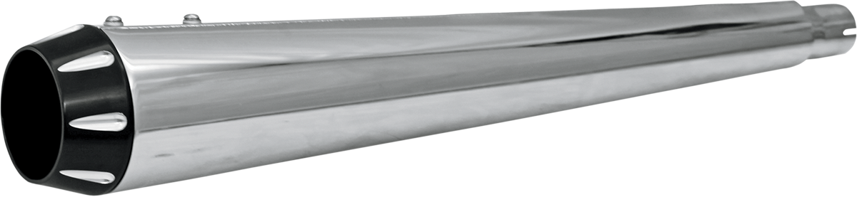 End Cap - Black - Fluted - Megaphone