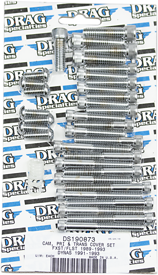 Tornillos de cubiertas laterales allen estriado cromo