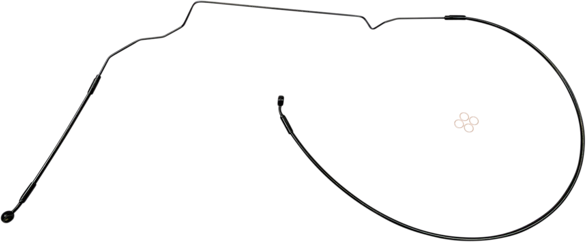 Brake Line Upper Indian Stainless Black