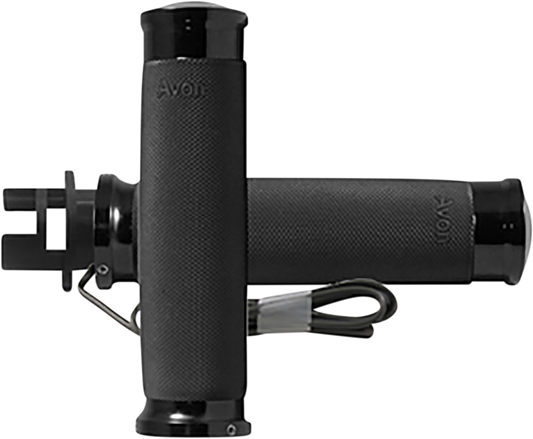 Grips - Heated - Custom Contour - Indian - Black