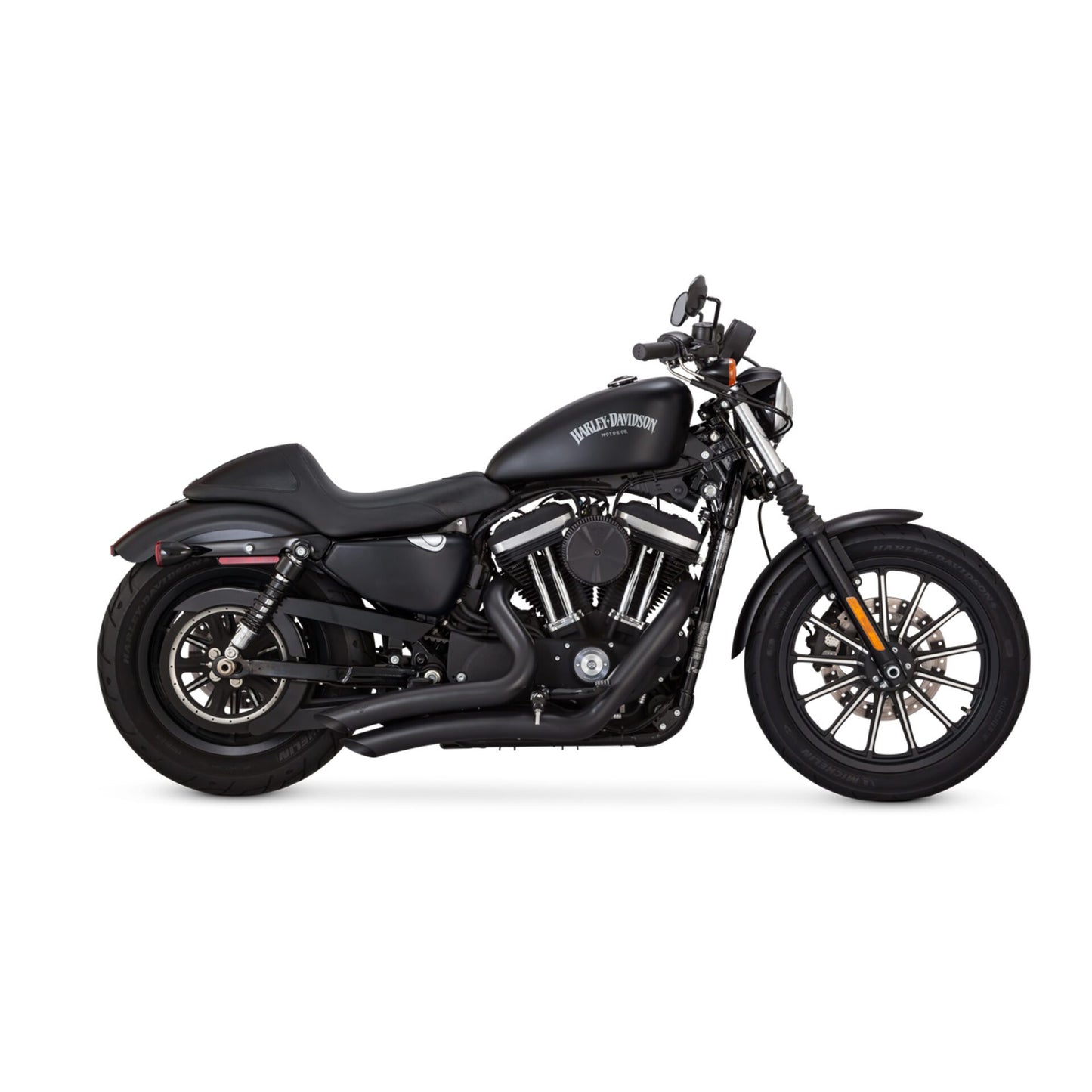 Escapes Vance & Hines Big Radius negro mate H-D Sportster 2014 a 2021