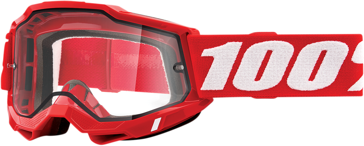 Accuri 2 Enduro Goggles - Red - Clear