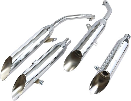 Chrome Slashcut Mufflers
