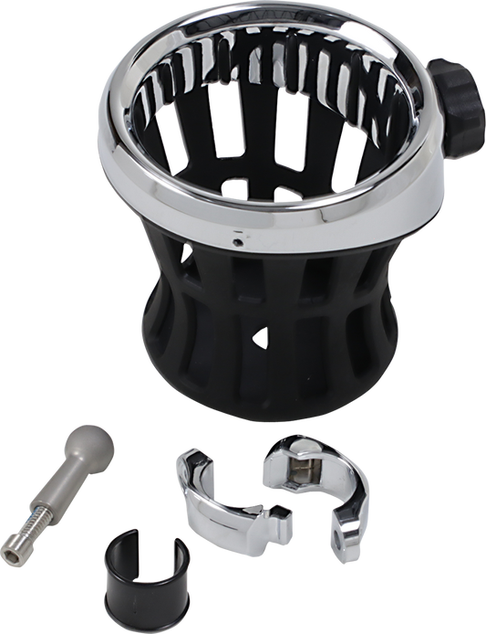 Drink Holder -  Handlebar Mount - Chrome