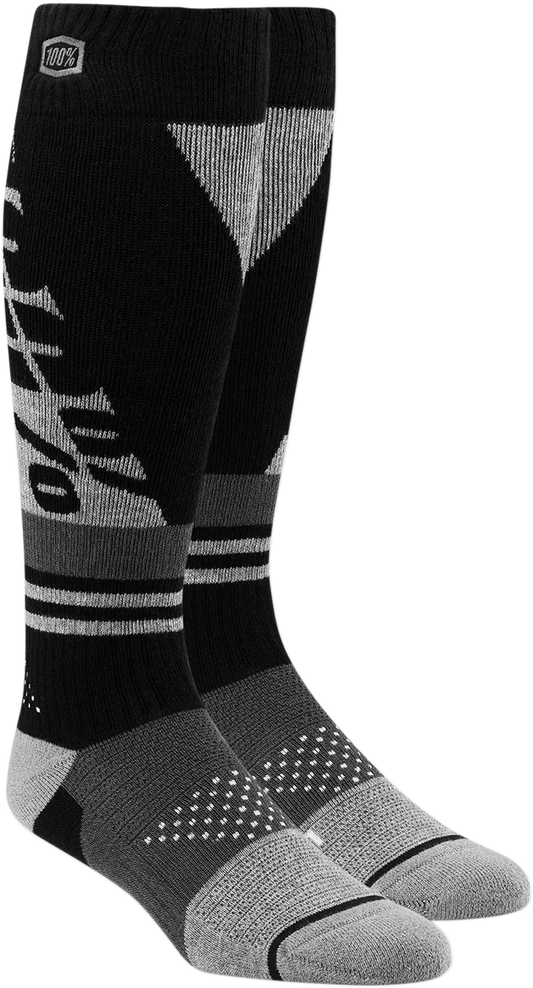 Youth Torque Socks - Black/Gray - Large/XL