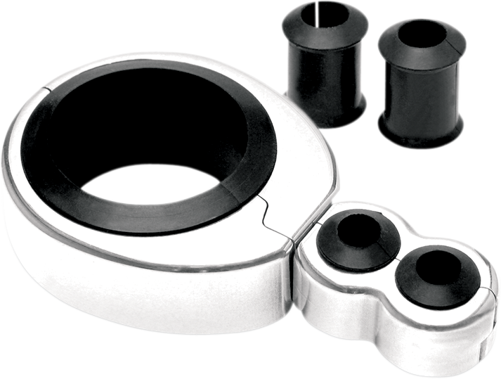 Cable Clamp - Dual - 1-1/4" - 1-1/2" Mounting Diameter - Chrome