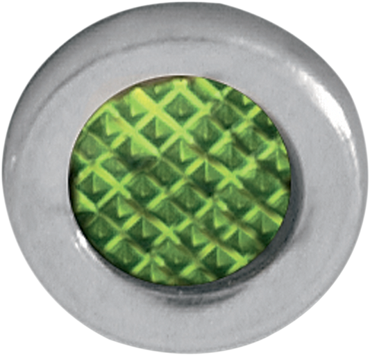 Snap-In Indicator Light - Green - Stainless Steel Bezel