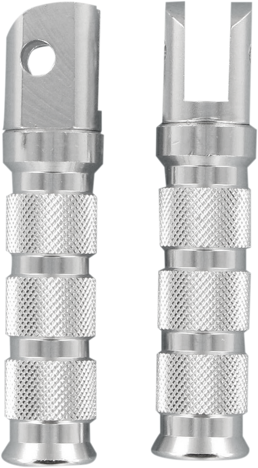 Front Footpegs - Silver - Yamaha